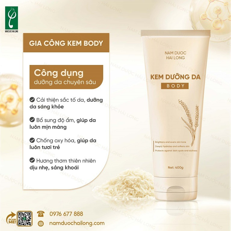 Gia công kem dưỡng độc quyền, chất lượng cao, giá cực tốt Các loại kem dưỡng phổ biến có thể gia công độc quyền