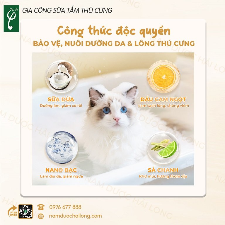 Các loại sữa tắm chó được gia công phổ biến