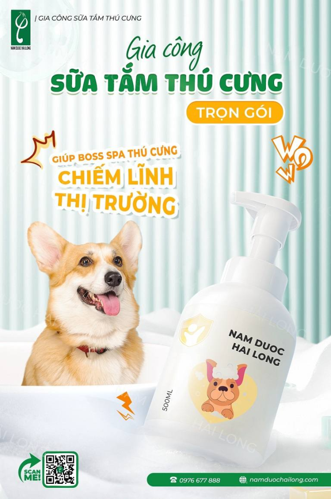 Đầu tư sản xuất sữa tắm chó chất lượng giúp chủ đầu tư tối ưu lợi nhuận, phát triển bền vững