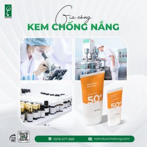 Nhà máy gia công kem chống nắng