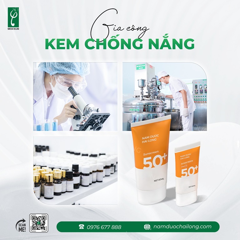 Nhà máy gia công kem chống nắng
