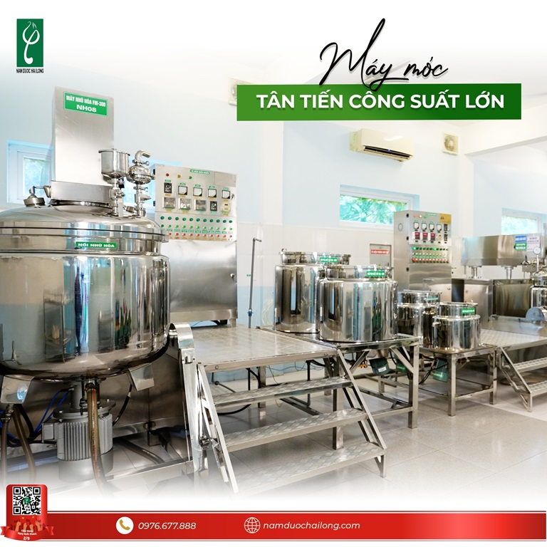 Nhà máy sản xuất mỹ phẩm đạt chuẩn CGMP cần trang bị đầy đủ máy móc, công nghệ hiện đại