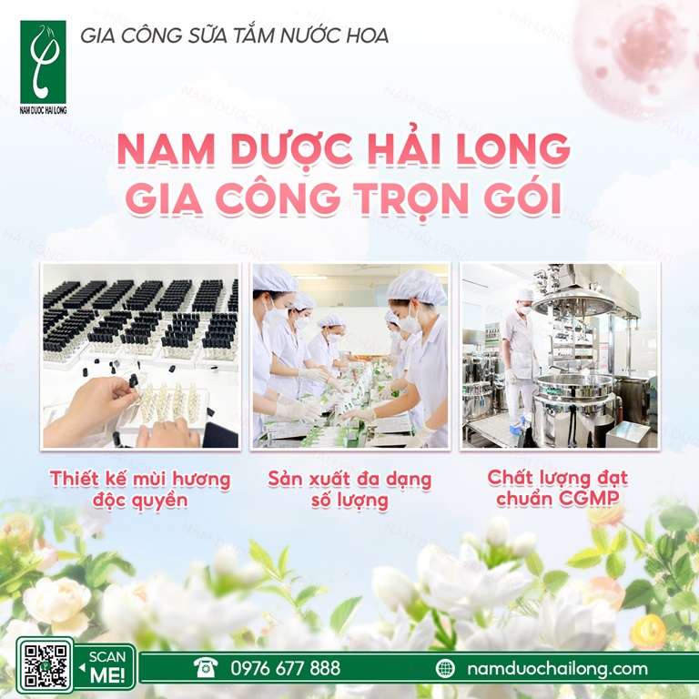 Gia công sữa tắm cao cấp, thân thiện với môi trường giúp nâng cao hình ảnh thương hiệu