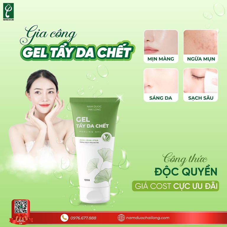 Gia công tẩy tế bào chết toàn thân giúp thương hiệu nhanh chóng sở hữu sản phẩm chất lượng, an toàn và cạnh tranh