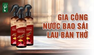 gia công nước bao sái lau bàn thờ