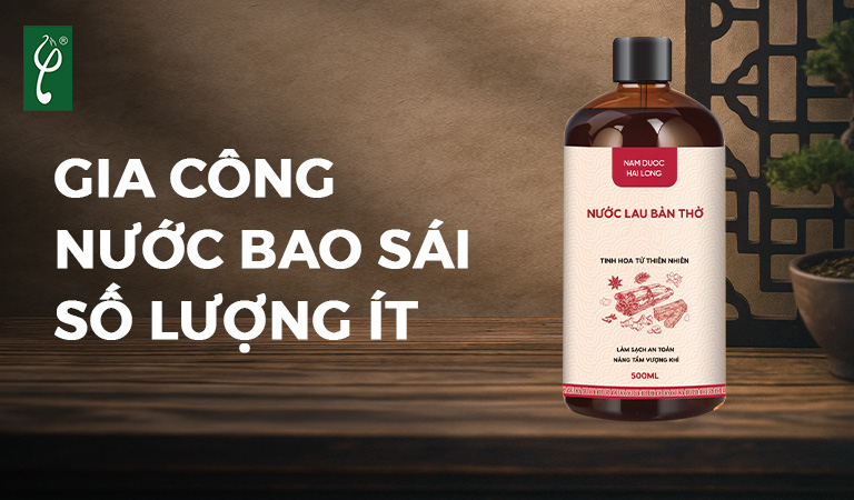 gia công nước bao sái số lượng ít