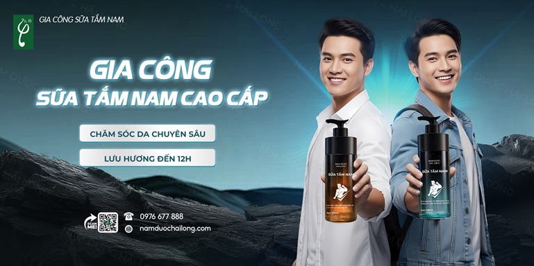 gia công sữa tắm dành cho nam