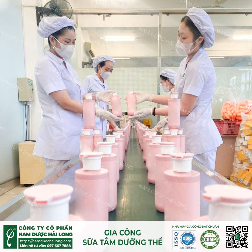 gia công sữa tắm số lượng ít