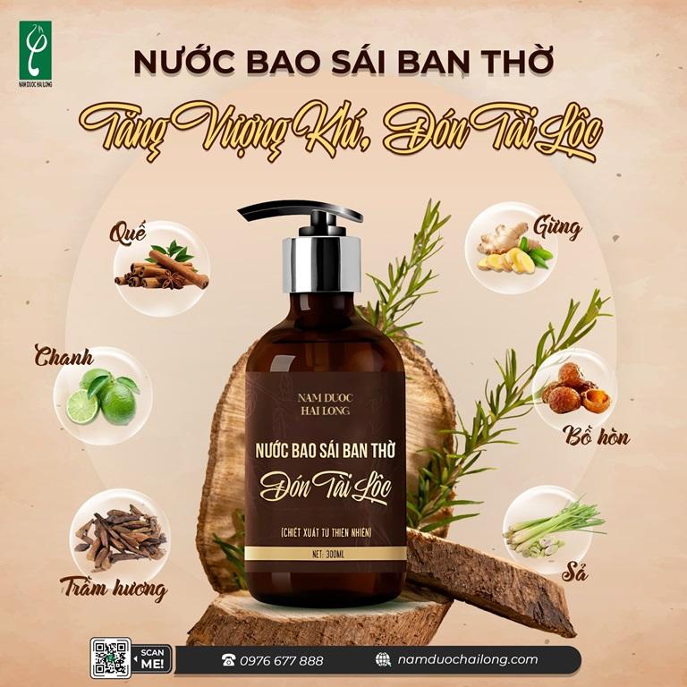 Nguyên liệu chính gia công nước bao sái thiên nhiên