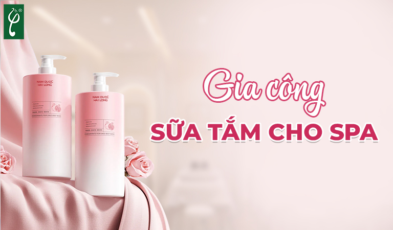 gia công sữa tắm cho spa