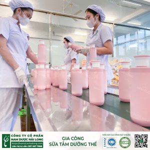 Quy trình gia công sữa tắm