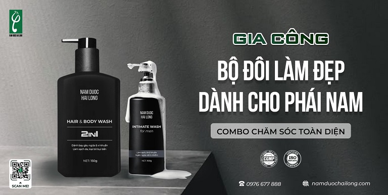 Gia công dầu gội xả cho nam