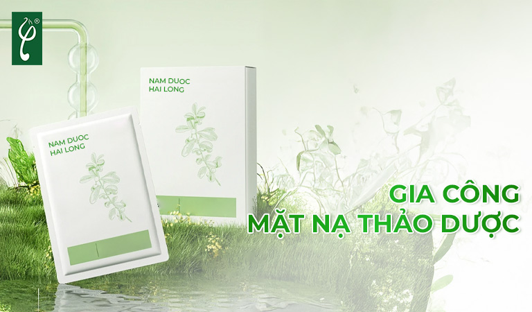 gia công mặt nạ thảo dược