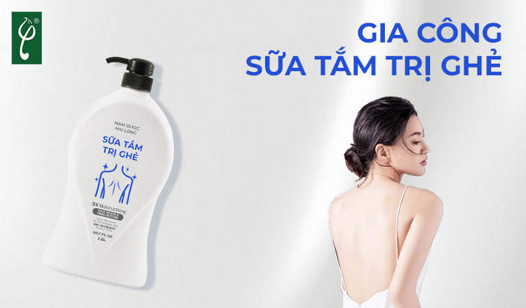 gia công sữa tắm trị ghẻ