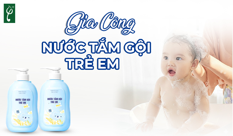Gia công nước tắm gội trẻ em