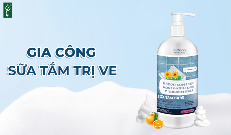 Gia công sữa tắm trị ve