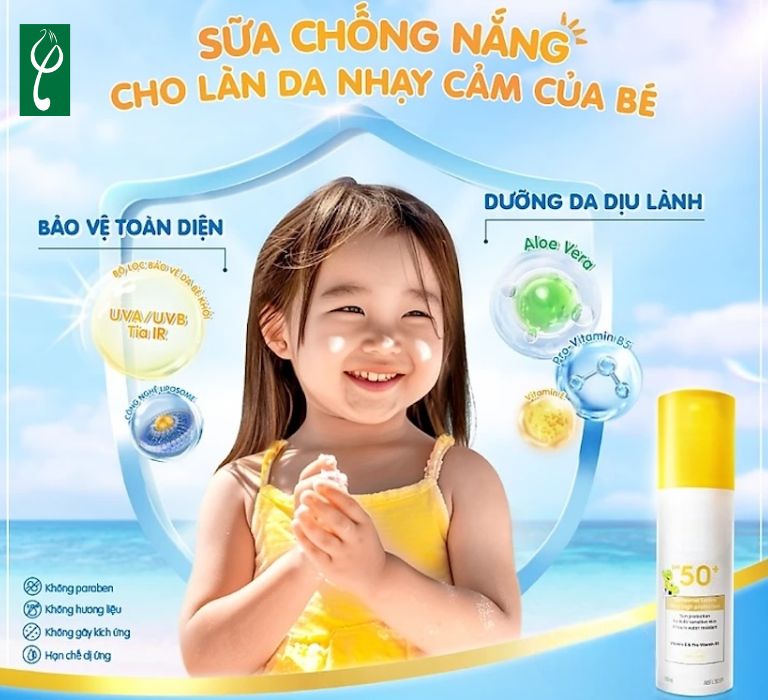 Gia công kem chống nắng trẻ em