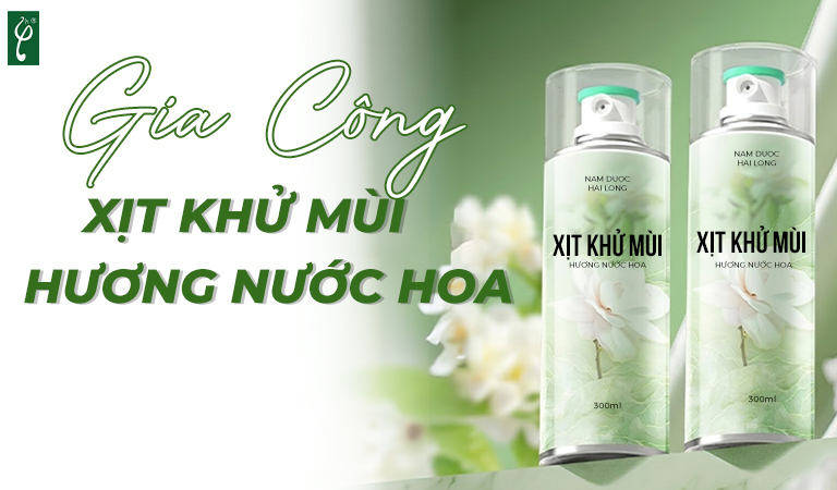 gia công xịt khử mùi hương nước hoa