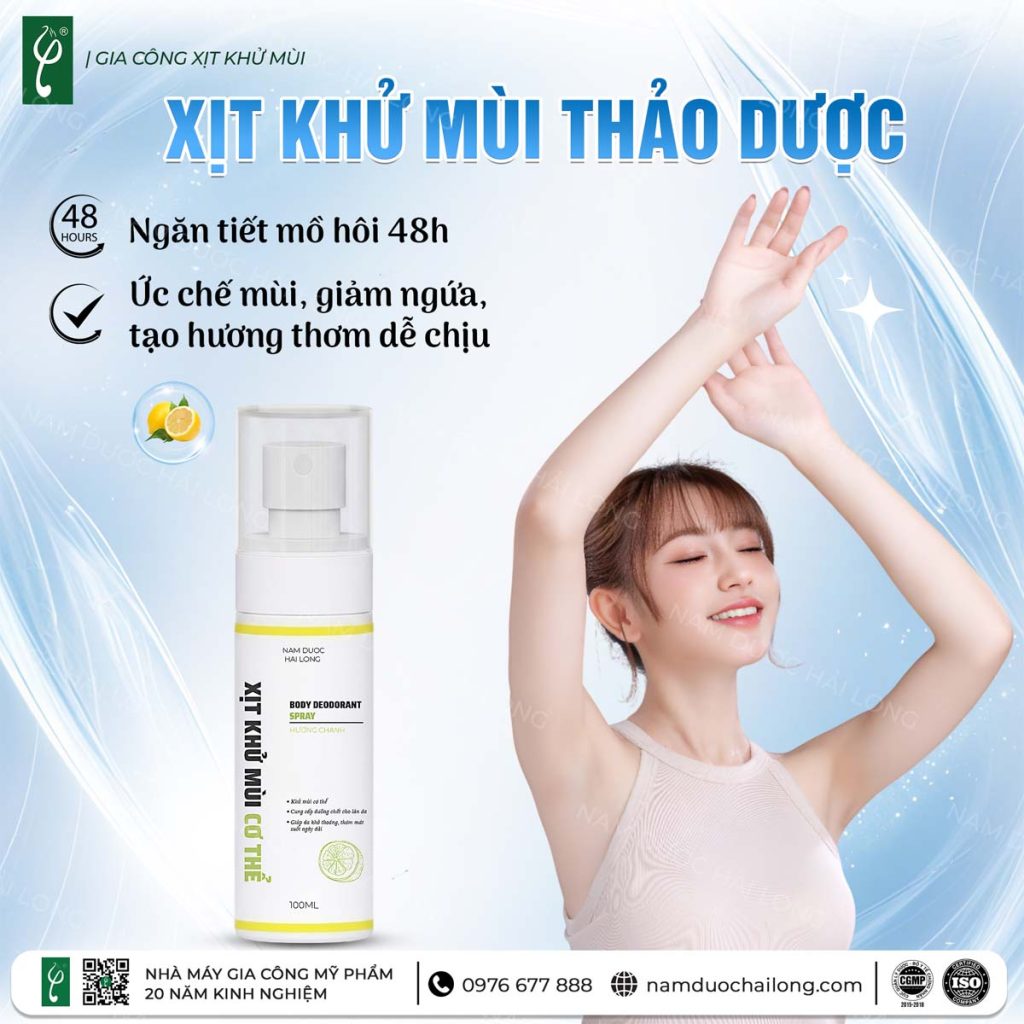 gia công xịt khử mùi body