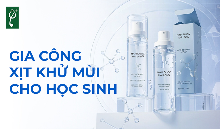gia công xịt khử mùi cho học sinh
