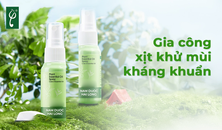 gia công xịt khử mùi kháng khuẩn