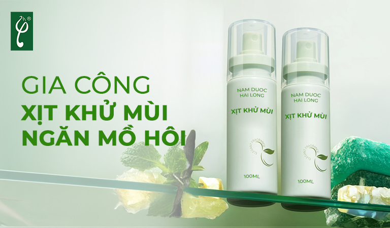 gia công xịt khử mùi ngăn mồ hôi