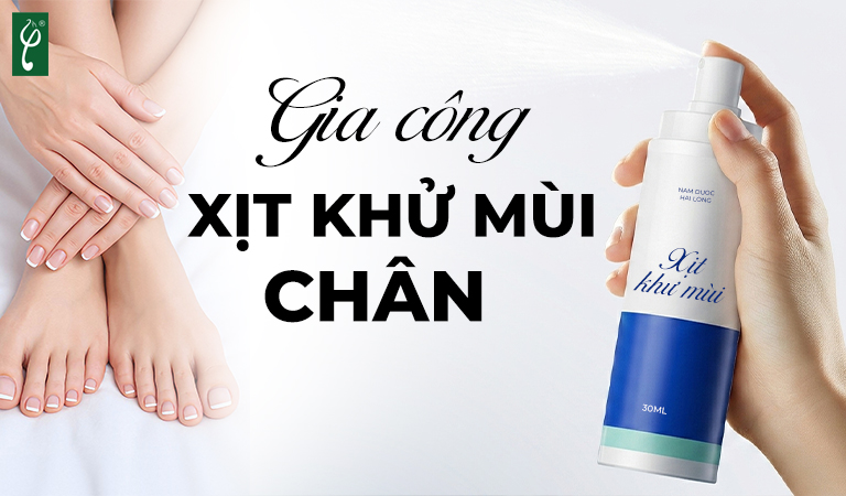 Gia công xịt khử mùi chân
