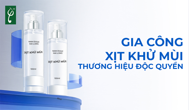 gia công xịt khử mùi thương hiệu độc quyền