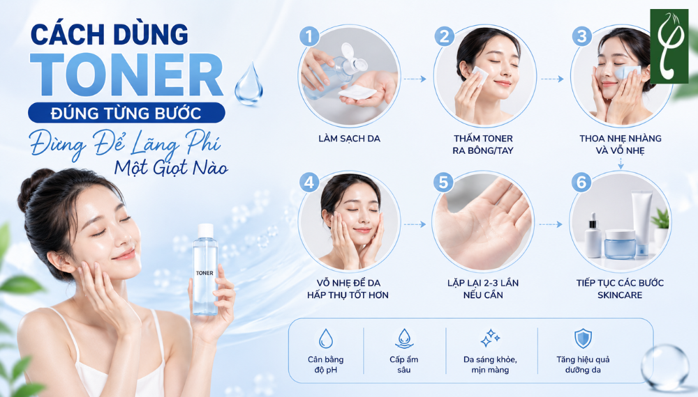 cách dùng toner