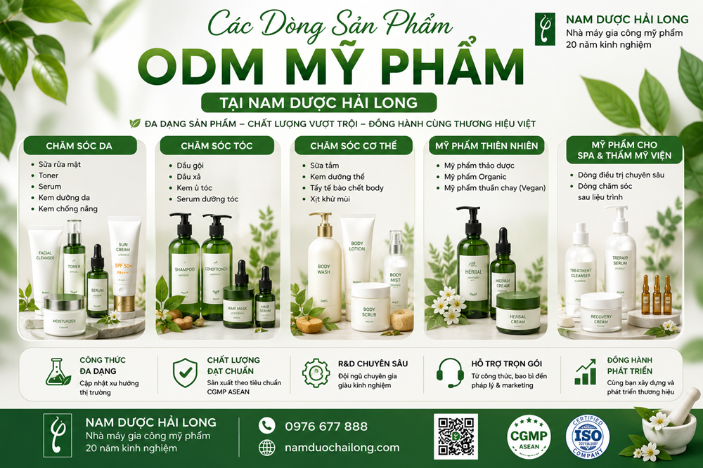 Dịch vụ odm mỹ phẩm