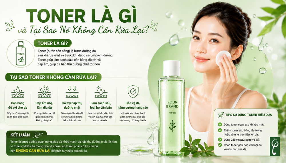 Dùng toner có cần rửa lại không