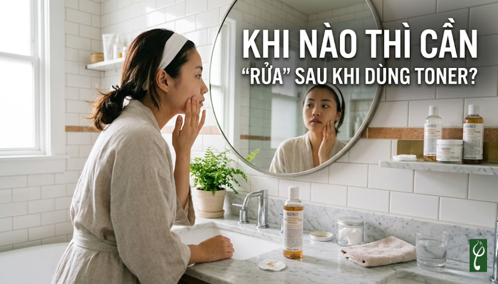 Dùng toner có cần rửa lại không