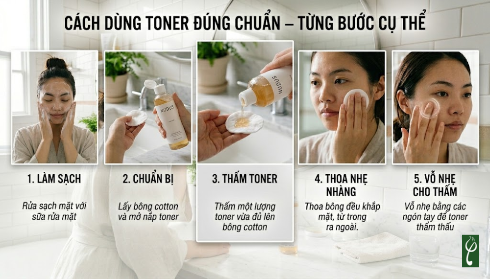 Dùng toner có cần rửa lại không
