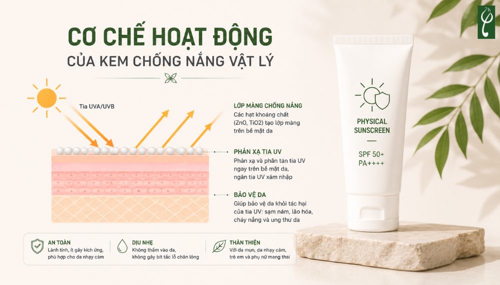 Kem Chống Nắng Vật Lý Là Gì? Giải Thích Để Bạn Chọn Đúng Kem Chống Nắng Vật Lý Là Gì