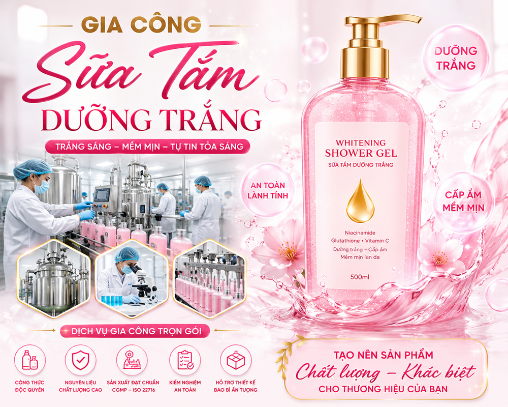 Đơn Vị Gia Công Sữa Tắm Dưỡng Trắng Trọn Gói Uy Tín Nam Dược Hải Long – Đơn Vị Gia Công Sữa Tắm Dưỡng Trắng Trọn Gói Uy Tín