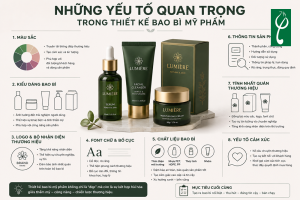Những Yếu Tố Quan Trọng Trong Thiết Kế Bao Bì Mỹ Phẩm