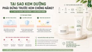 bôi kem chống nắng trước hay sau kem dưỡng