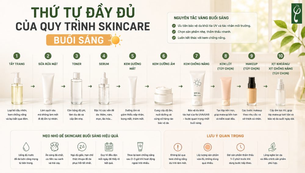 bôi kem chống nắng trước hay sau kem dưỡng 