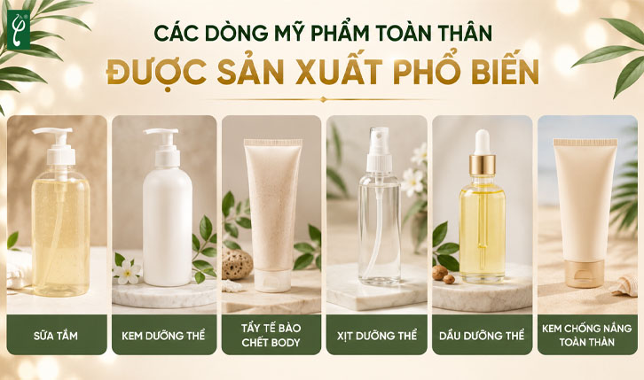 sản xuất mỹ phẩm toàn thân