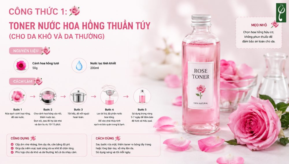 Cách Làm Toner Tại Nhà - Công Thức Thực Tế Và Điều Cần Biết cách làm toner