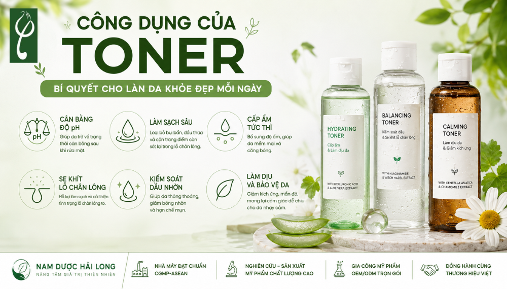 công dụng của toner