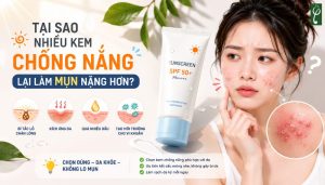 kem chống nắng cho da mụn
