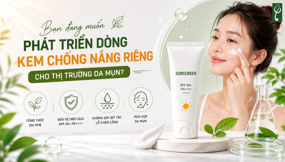 kem chống nắng cho da mụn