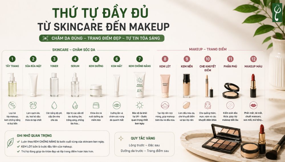 kem lót trước hay kem chống nắng trước