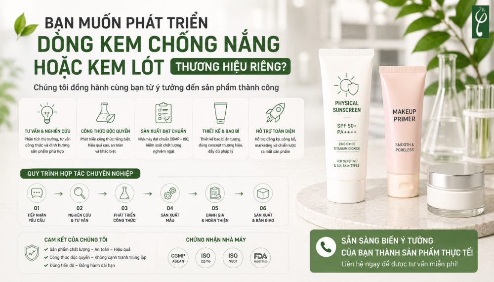 kem lót trước hay kem chống nắng trước