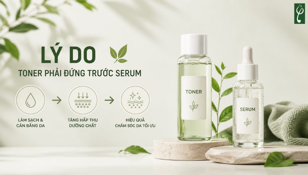 Nên Dùng Serum Trước Hay Sau Toner? Skincare Tránh Lãng Phí nên dùng serum trước hay sau toner