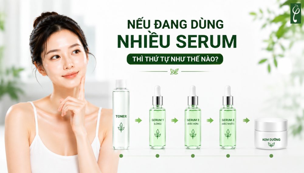 Nên Dùng Serum Trước Hay Sau Toner? Skincare Tránh Lãng Phí nên dùng serum trước hay sau toner