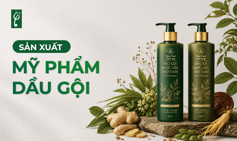 sản xuất mỹ phẩm dầu gội