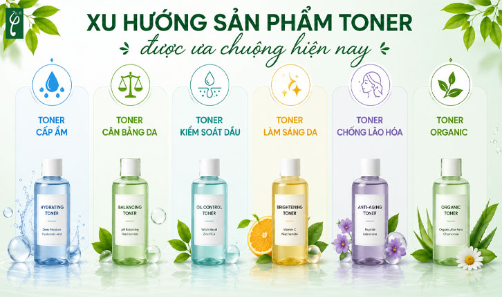 Sản xuất mỹ phẩm toner trọn gói giá gốc, linh hoạt số lượng sản xuất mỹ phẩm toner