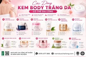 Gia Công Kem Body Trắng Da
